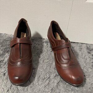 Mary Jane Heels Genuine Leather